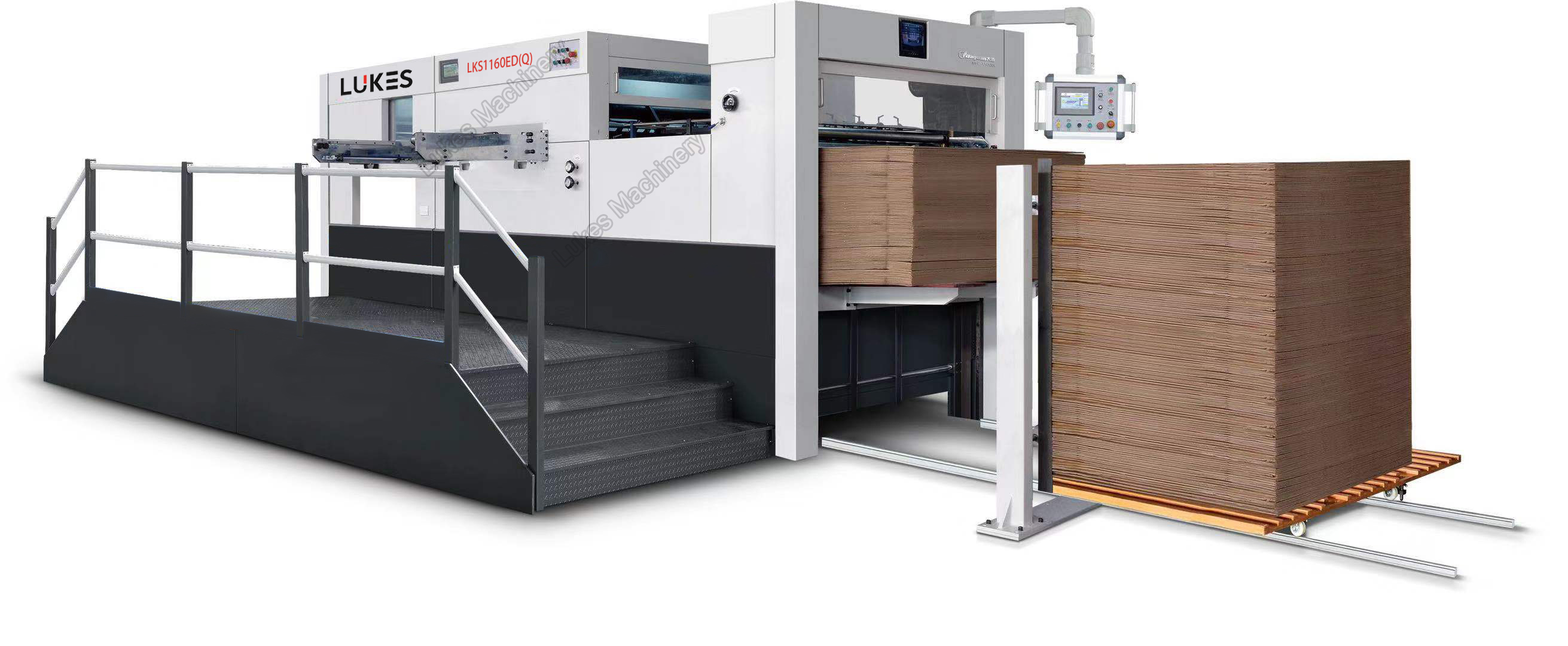 1160 semi automatic die cutting machine with feed table Die cutting machine Folder gluer