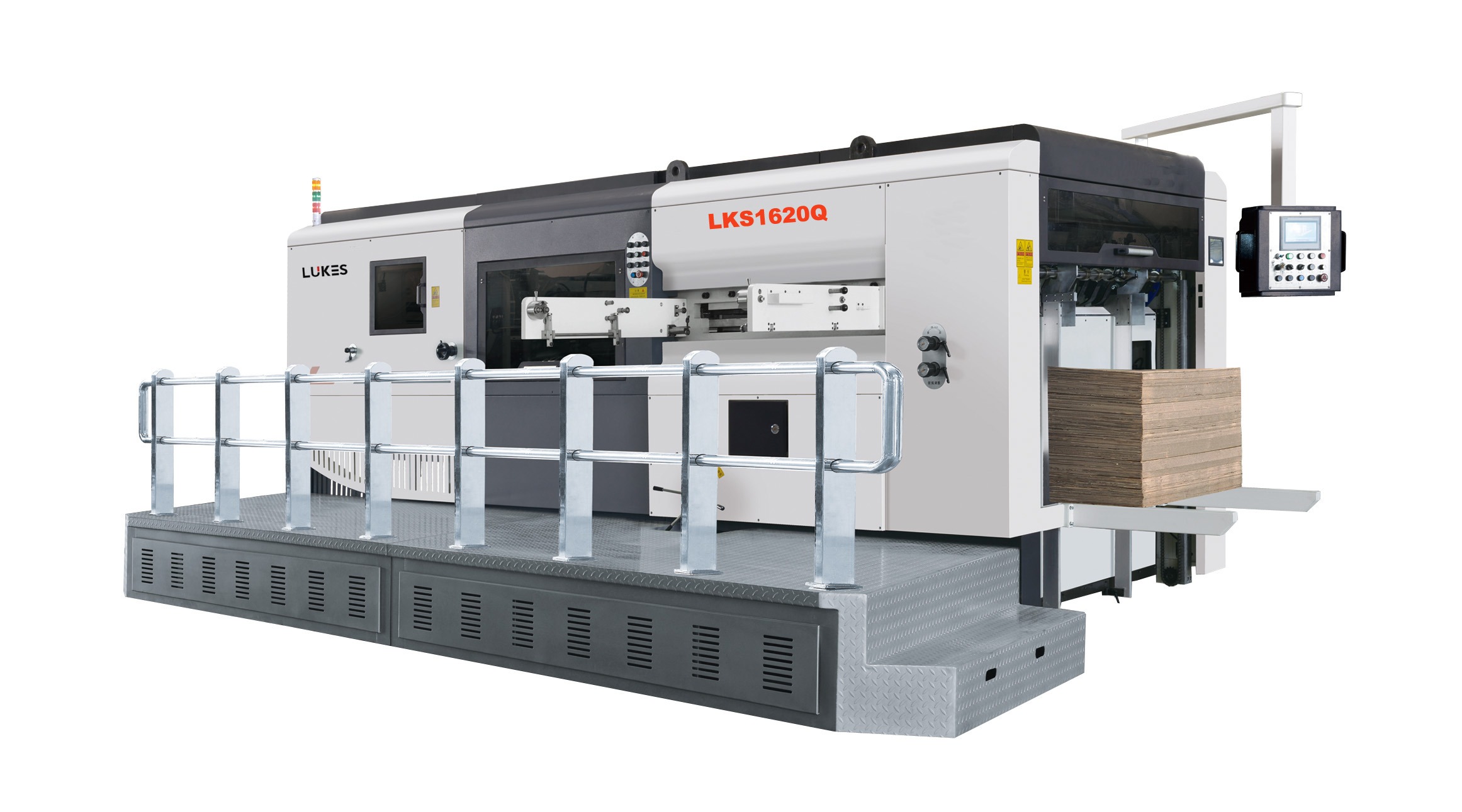 1650 Semi automatic die cutting machine with stripping Die cutting