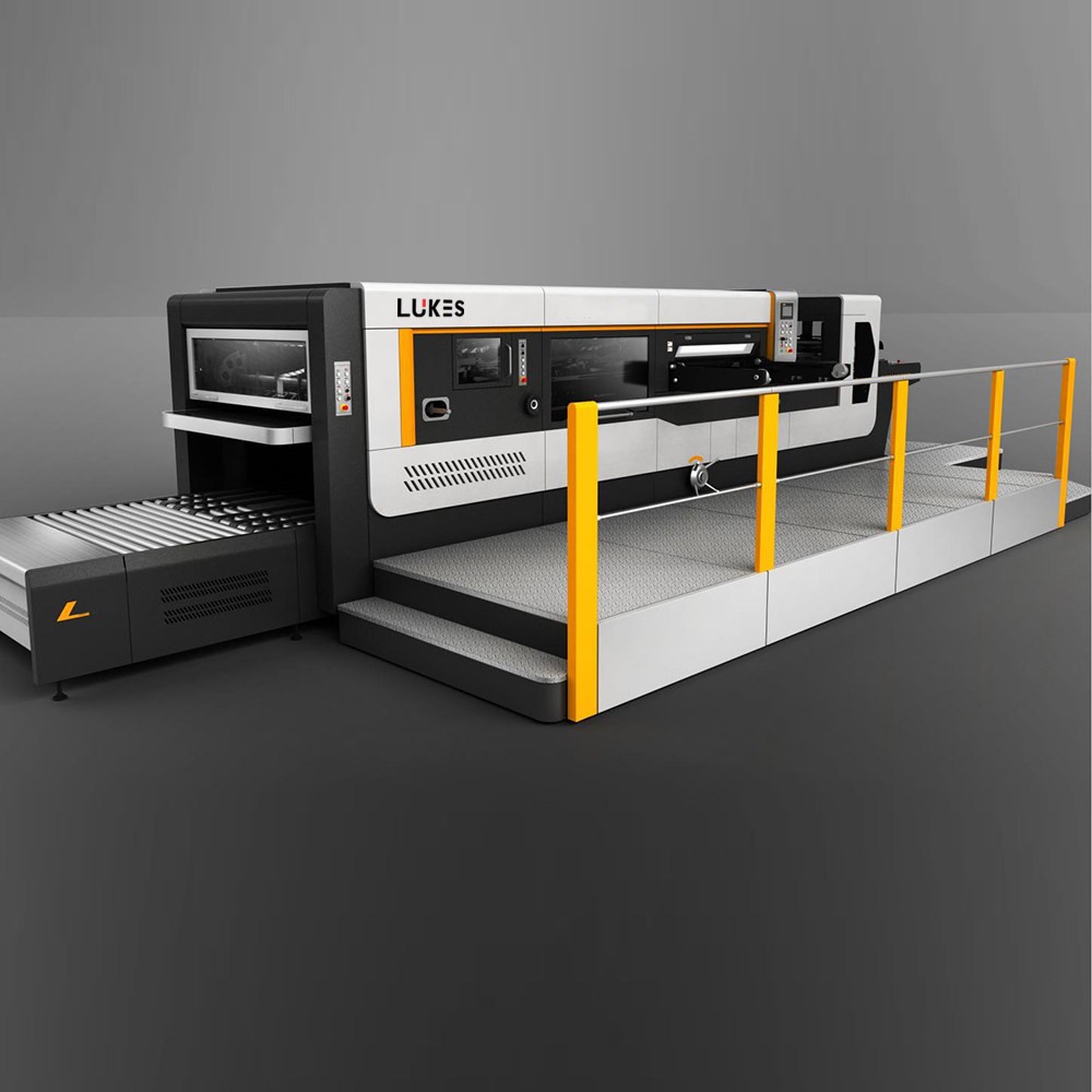 Auto die cutting machine with stripping